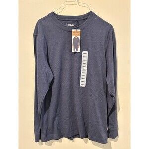 NWT Eddie Bauer Long Sleeve Crewneck Tee - Blue Heather - Men's S